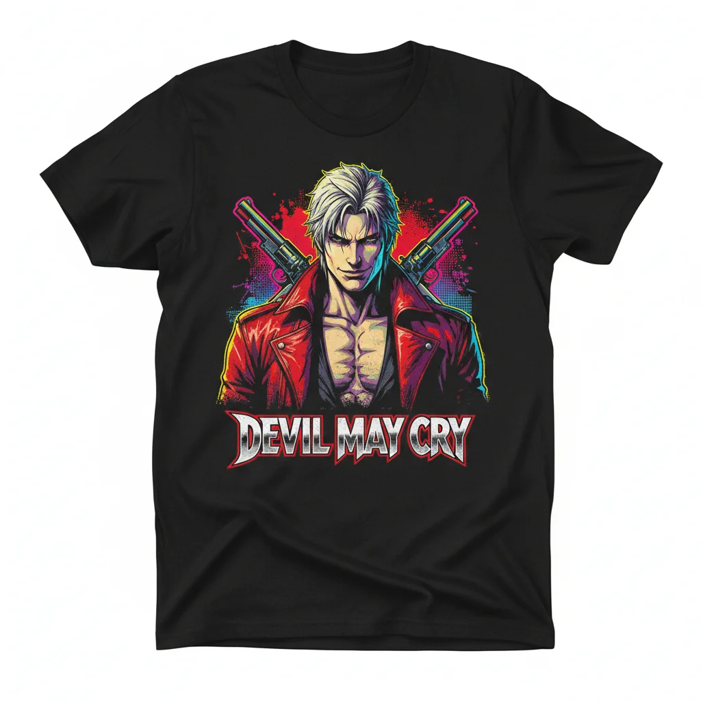 Dante Devil May Cry Series Essential T-Shirt - Official Character Tee