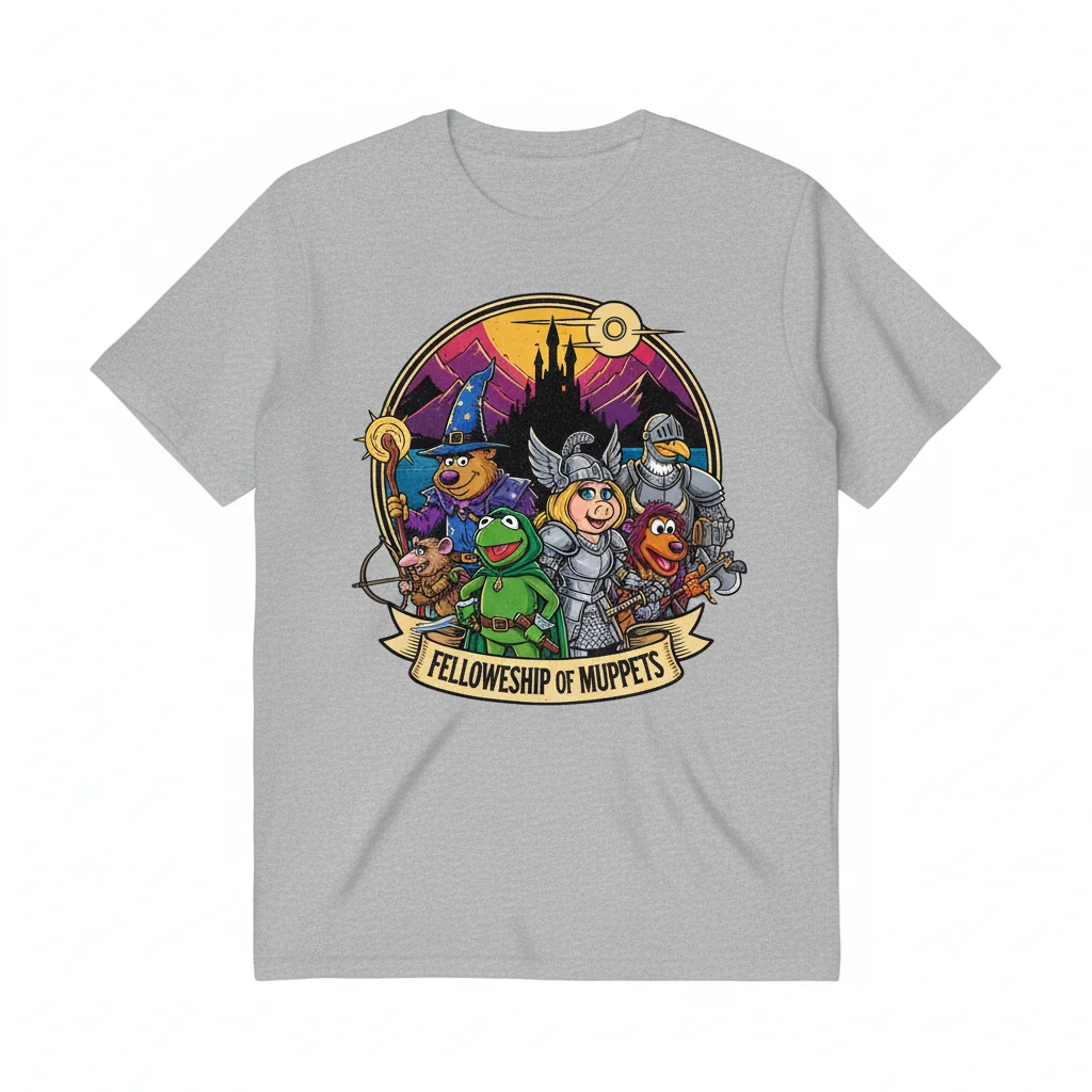 Fellowship of the Muppets Essential T-Shirt: Iconic Mashup Tee