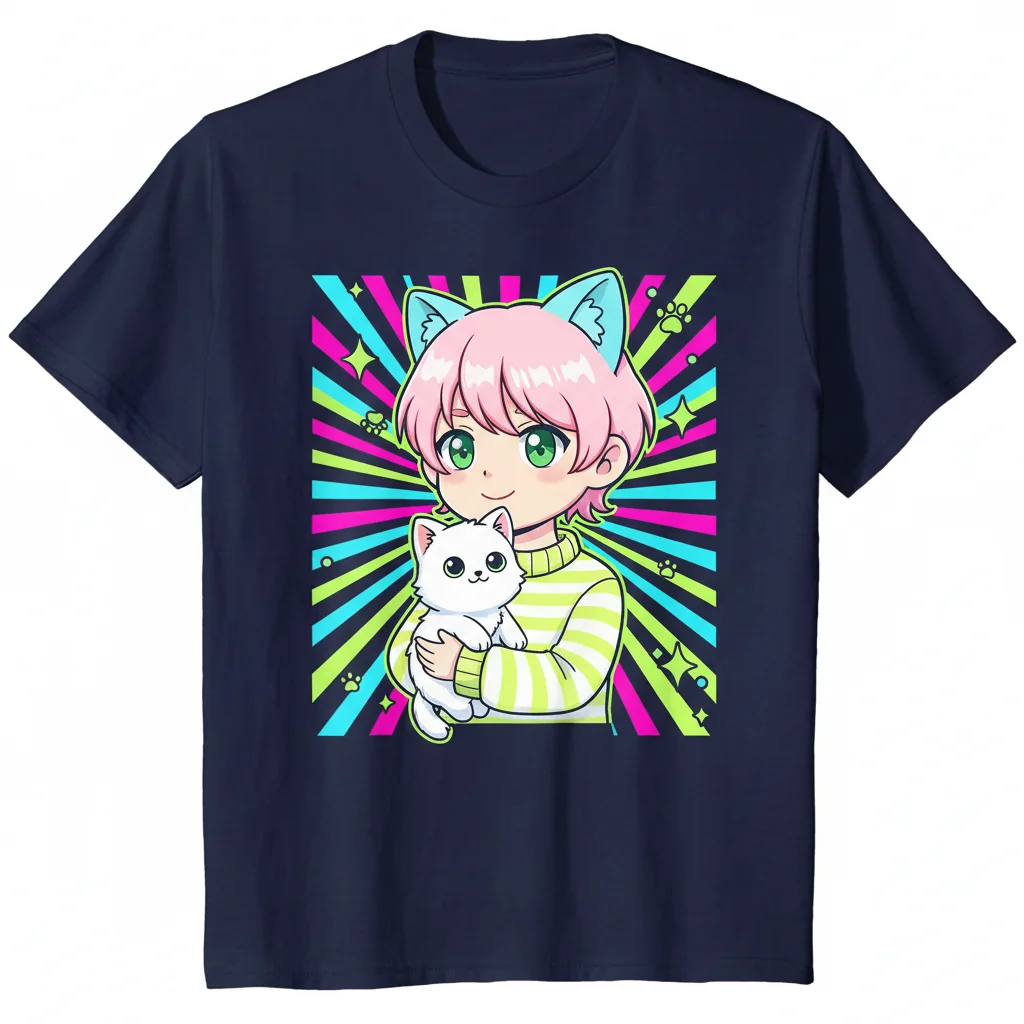 Cute Cat Femboy Anime Essential T-Shirt – Adorable & Soft