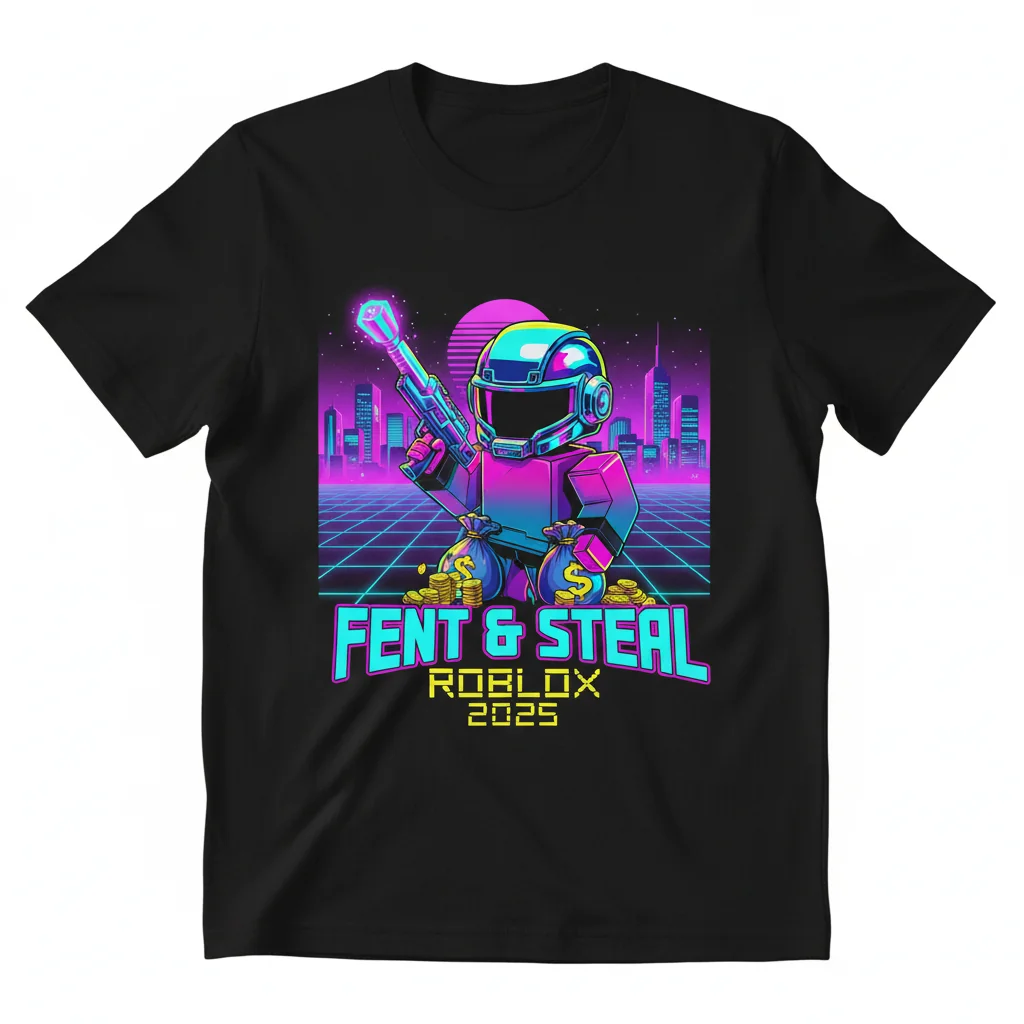 Fent and Steal Roblox 2025 Graphic Tee – Unisex Gaming Apparel