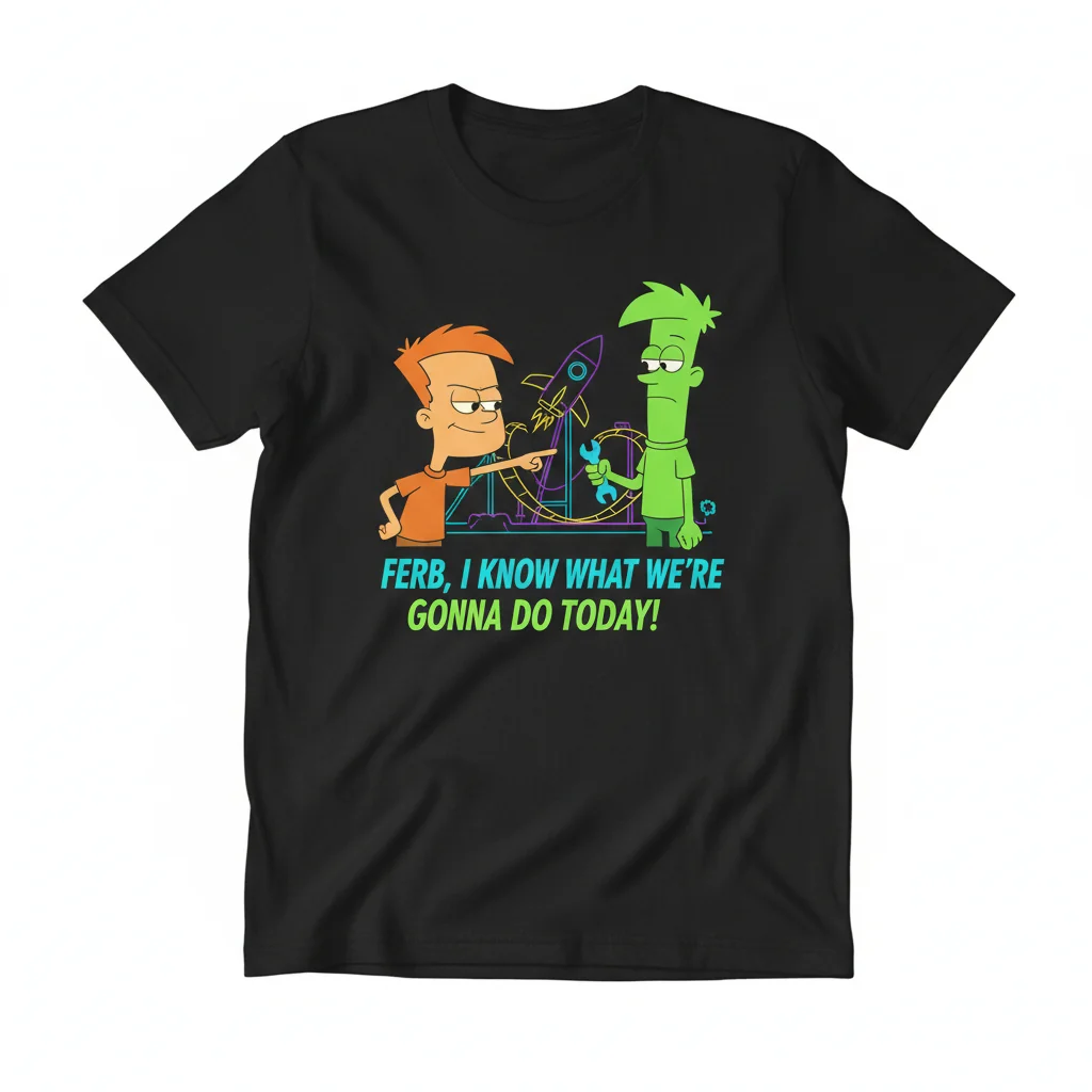Ferb, I Know What We're Gonna Do Today - Premium Durable T-Shirt