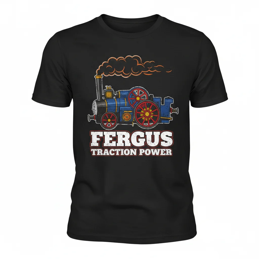 Fergus the Traction Engine T-Shirt - Essential Comfort & Style