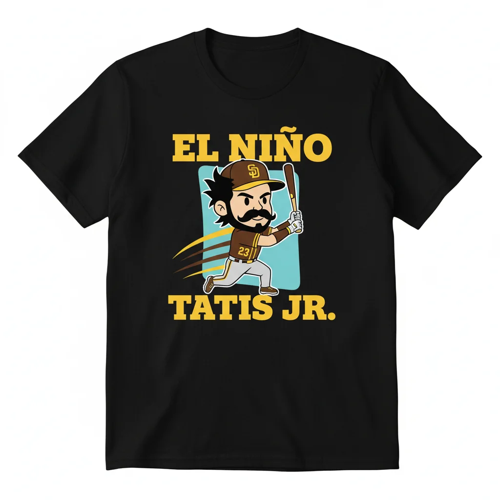 Tatis Jr. Padres Cartoon Tee – Game Day Ready