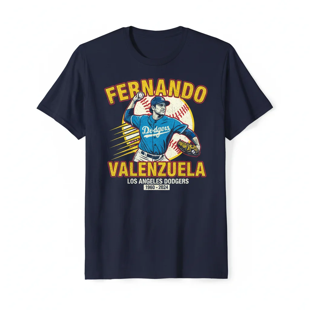 Fernando Valenzuela Los Angeles Dodgers Baseball 1960-2024 Fan Shirt