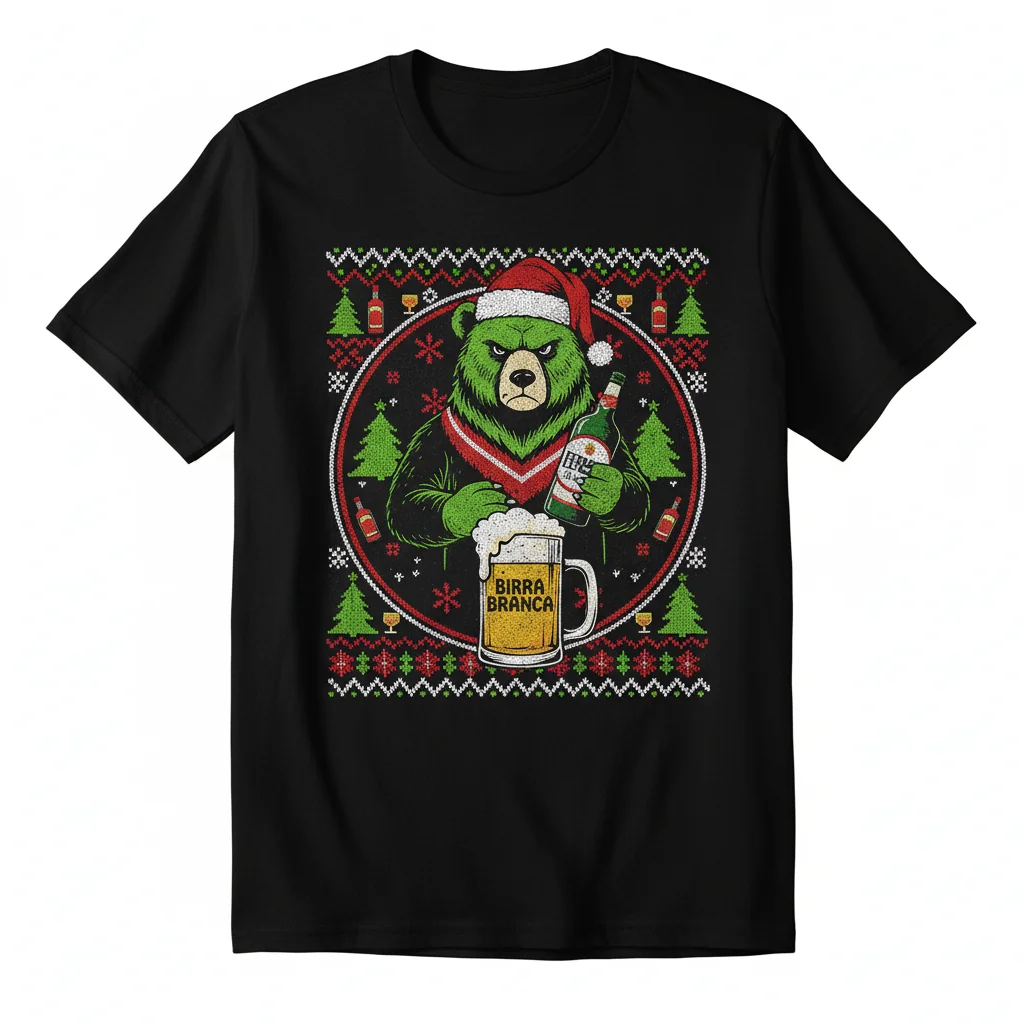 Suéter Feio de Natal Fernet-Branca Premium – Conforto Duradouro e Estilo Vibrante