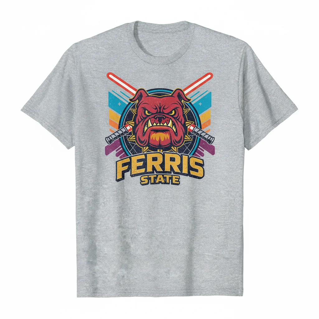 Ferris State Bulldogs Star War Logo Shirt - Officially Licensed Fan Gear