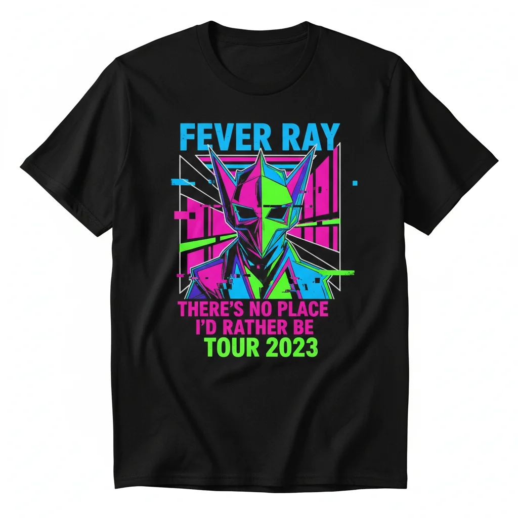 Official Fever Ray 2023 Tour T-Shirt | 'There’s No Place I’d Rather Be' Wearable Art