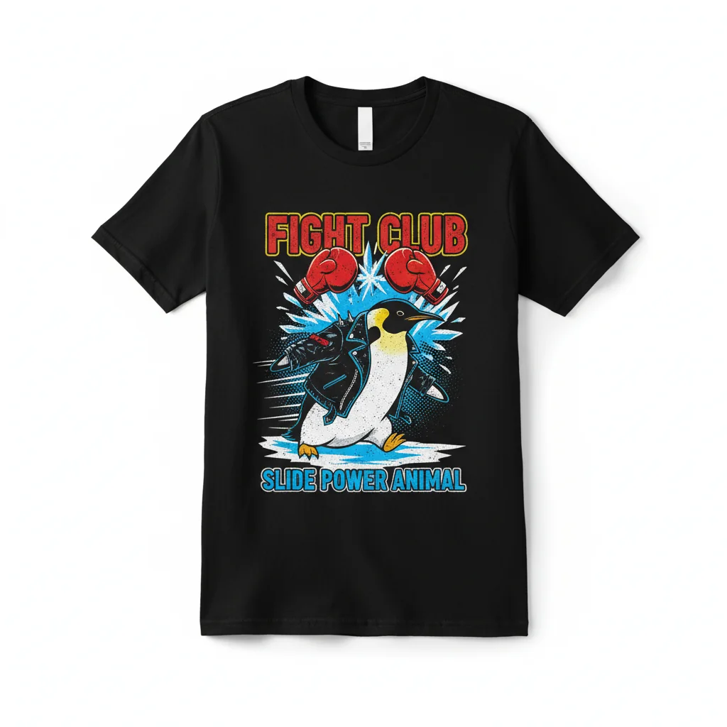 Power Animal Slide: The Fight Club Essential Tee