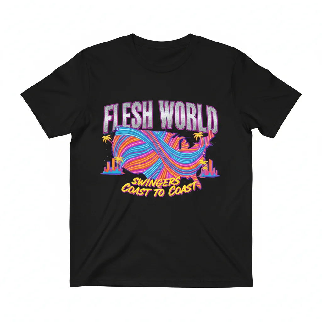 Flesh World Swingers Coast to Coast Essential T-Shirt – Premium Unisex Tee