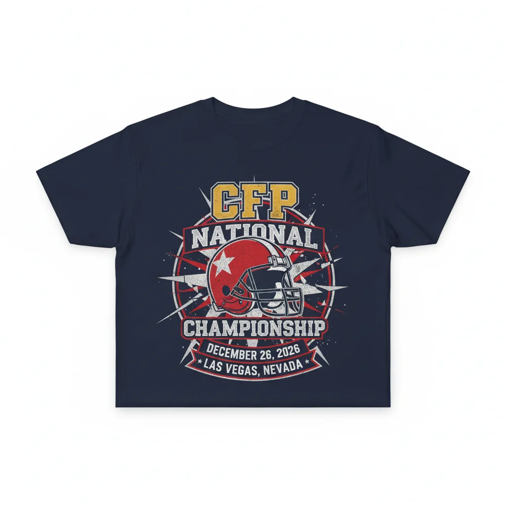 Camiseta Campeonato Nacional CFP 2026: Celebra tu Equipo con Estilo y Durabilidad
