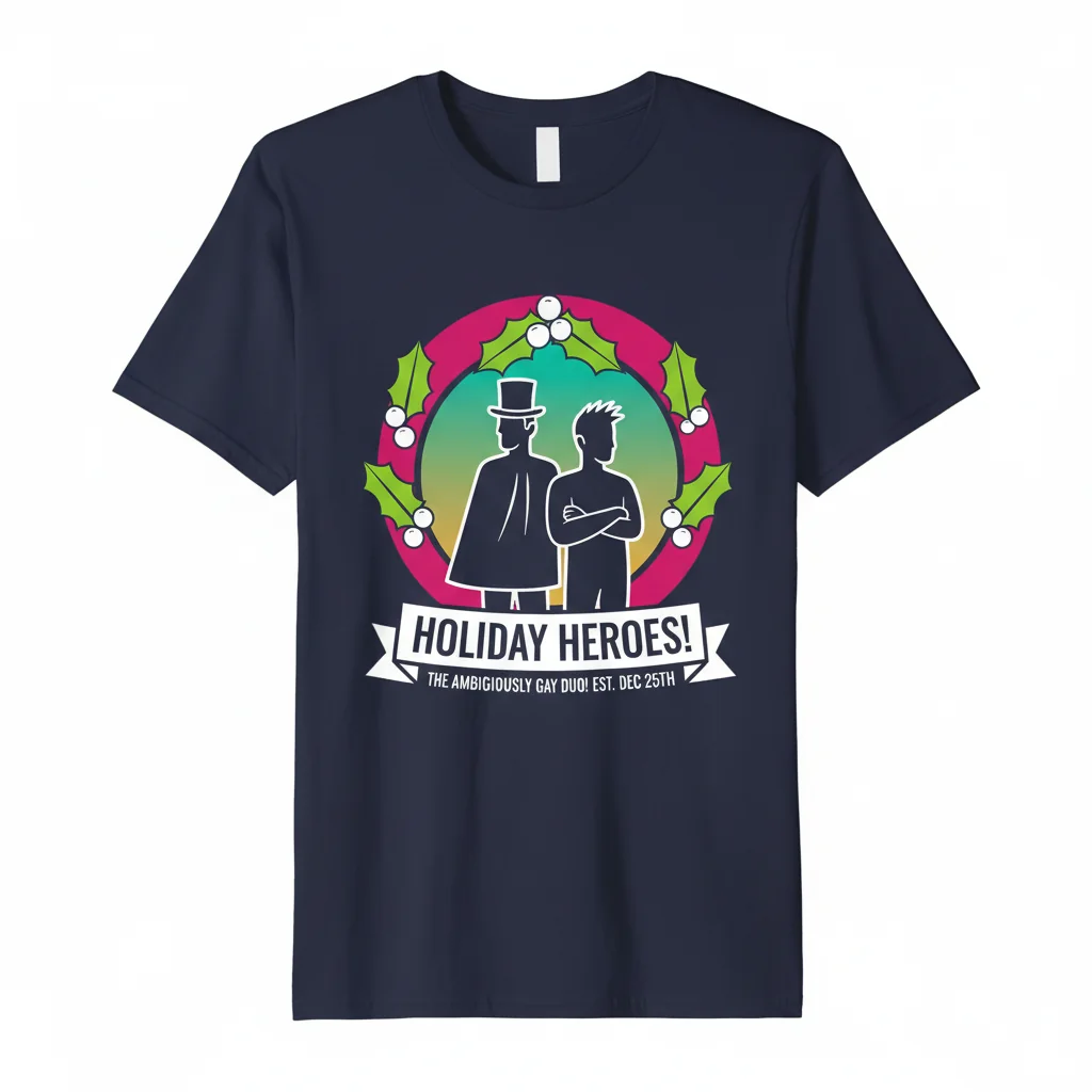 The Ambiguously Gay Duo! Christmas Essential Tee – A Festive Tribute