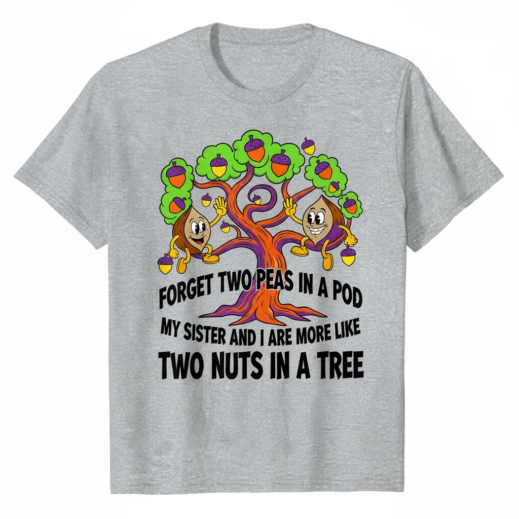 Two Nuts in a Tree Sister Shirt - Hilarious & Durable Sibling Tee