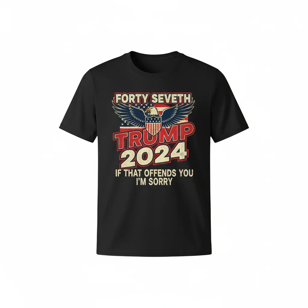 Trump 2024 "If That Offends You, I'm Sorry" 47th President T-Shirt - Conservative Political Apparel