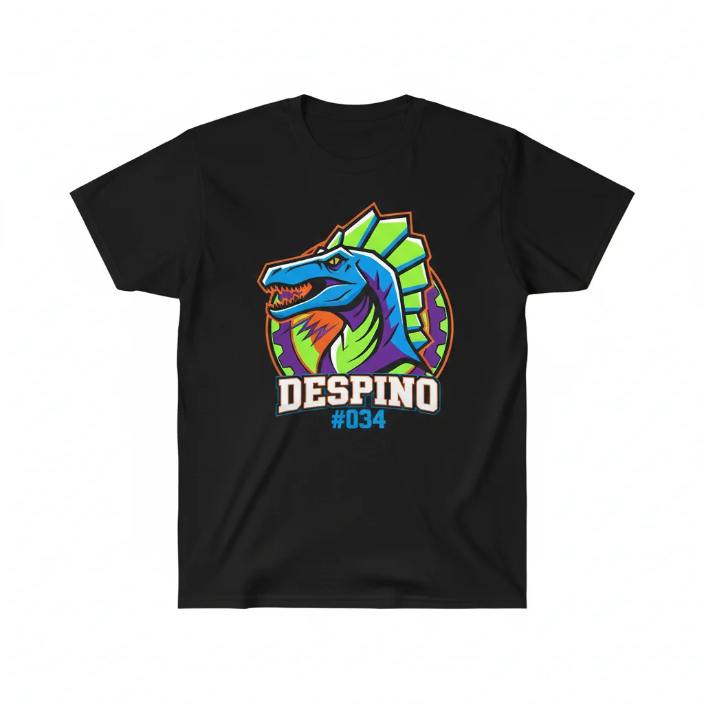 Despino Spinosaurus Sporty Tee: Fossil Fighters Dino Vibes