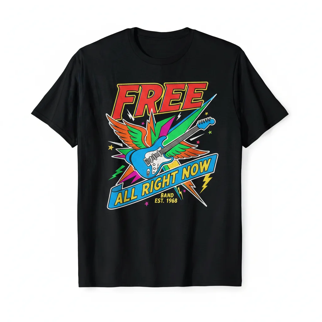 All Right Now Band Vintage Vibe T-Shirt