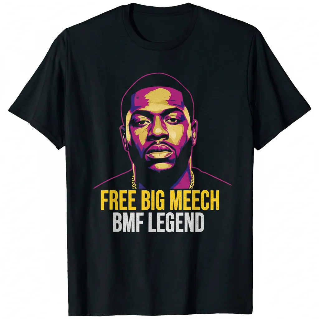 Big Meech BMF Legendary Figure Essential T-Shirt - Black Mafia Family Apparel