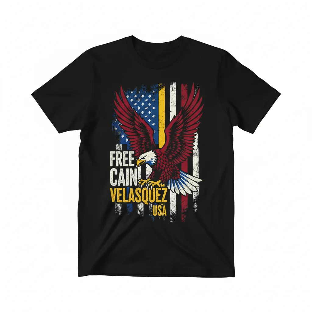 Cain Velasquez 'Free' Flag Essential Tee