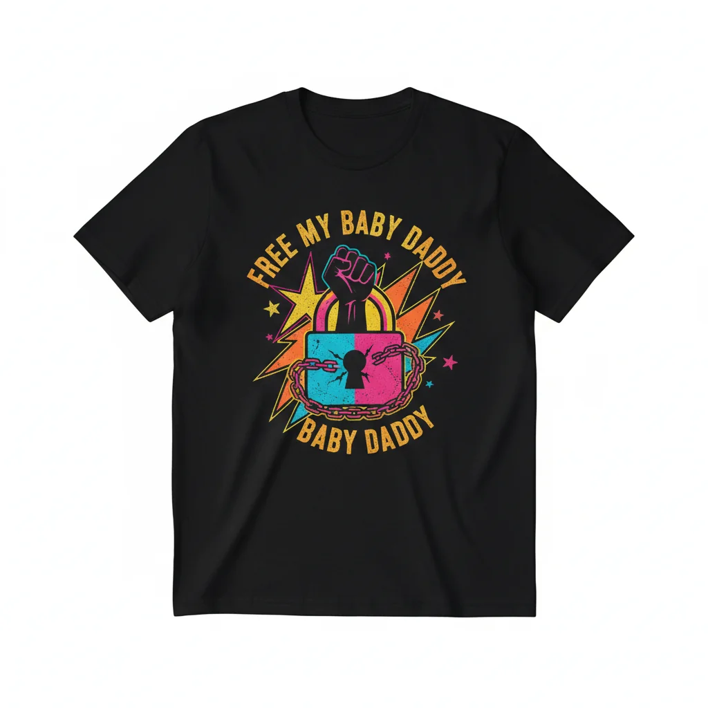 Free My Baby Daddy: Iconic Street Tee 1 Free My Baby Daddy: Iconic Street Tee