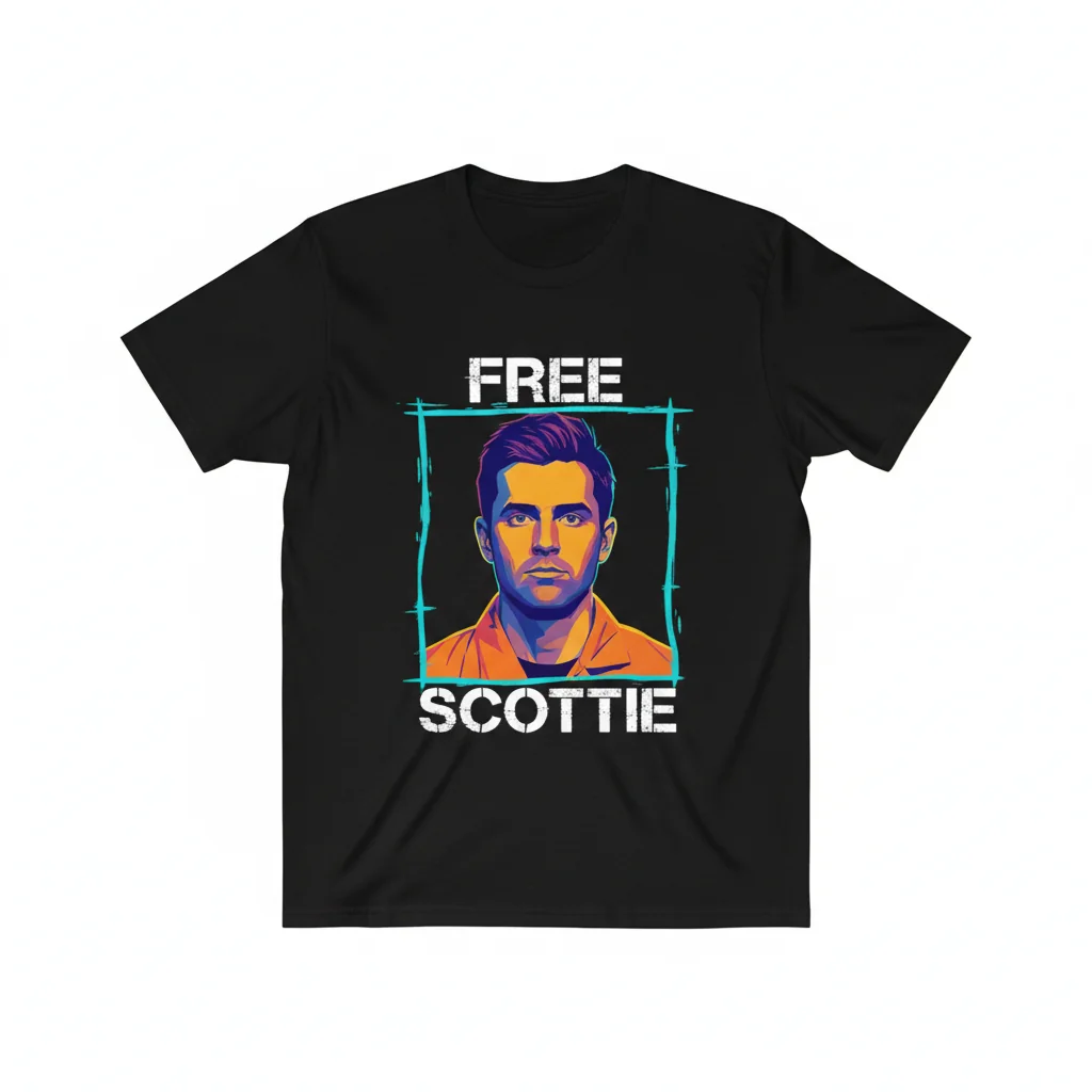 Scottie Scheffler Mug Shot Essential T-Shirt - Golf Fan Apparel