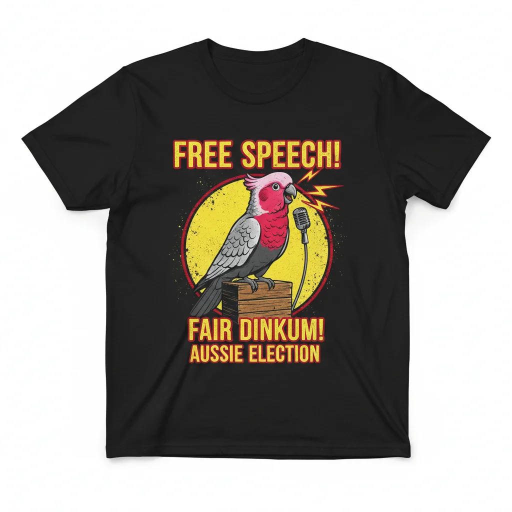 Fair Dinkum Free Speech Cockatoo Tee