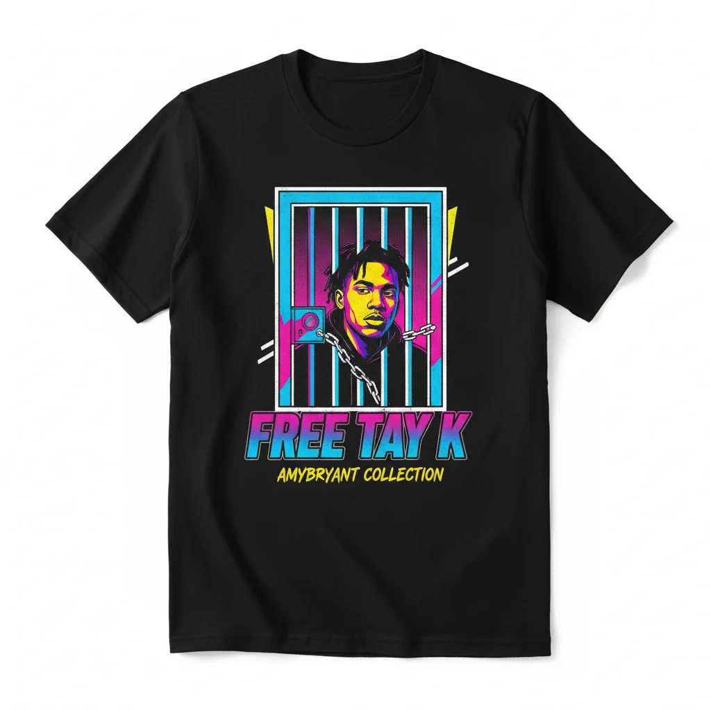 Tay K 'Free Him' Legacy Tee – Iconic Street Art Collection