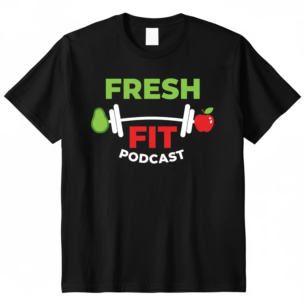 Fresh & Fit Podcast Logo Essential T-Shirt – Premium Cotton Tee