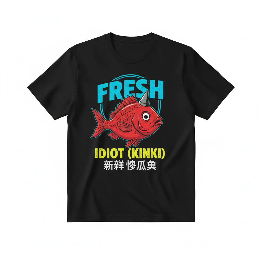 The 'Fresh Idiot' Kinki Fish Art Tee