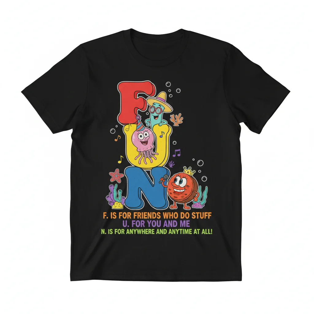 Unleash Your Inner Joy: F.U.N. Song (Spongebob) Essential Tee