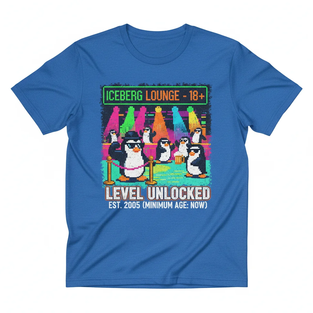 Funny 18+ Club Penguin Active T-Shirt – Retro Gaming Humor Tee