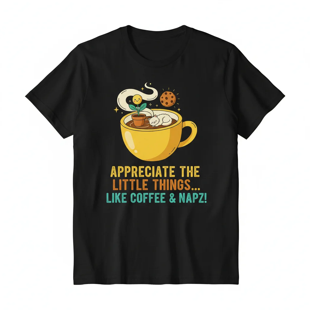 Funny "Appreciate The Little Things" Life Essential T-Shirt - Unisex Comfort Tee