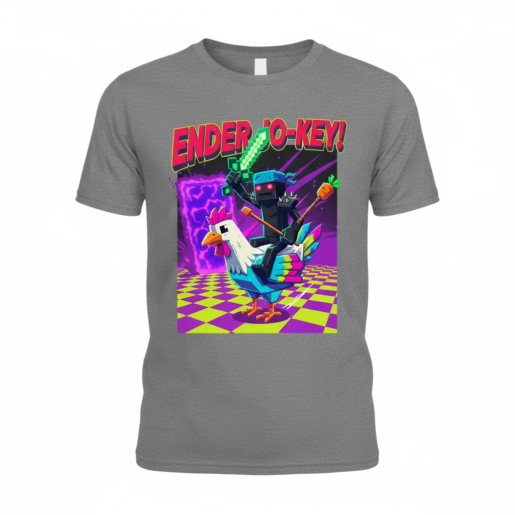 Enderman Chicken Jockey Tee – Essential Minecraft Streetwear