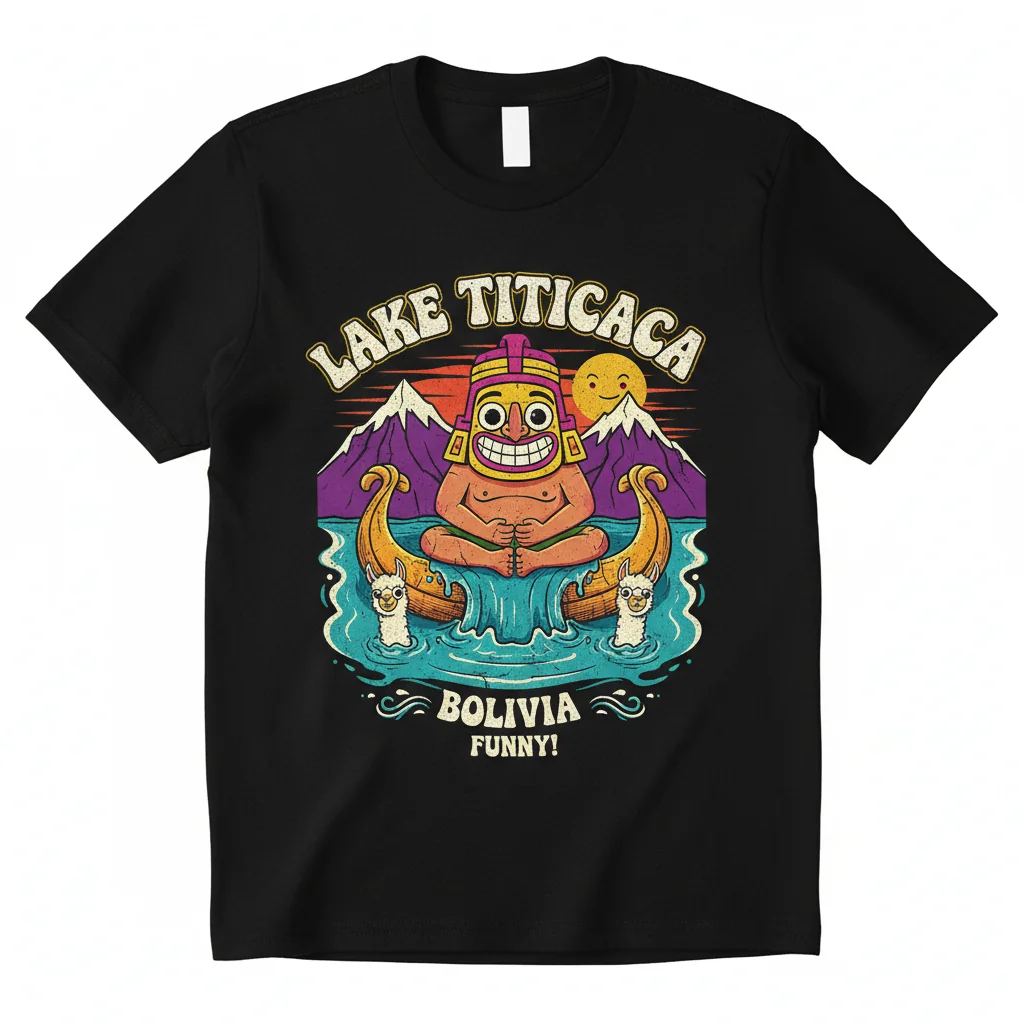 Lake Titicaca Bolivia Vintage T-Shirt - Superior Comfort & Durability