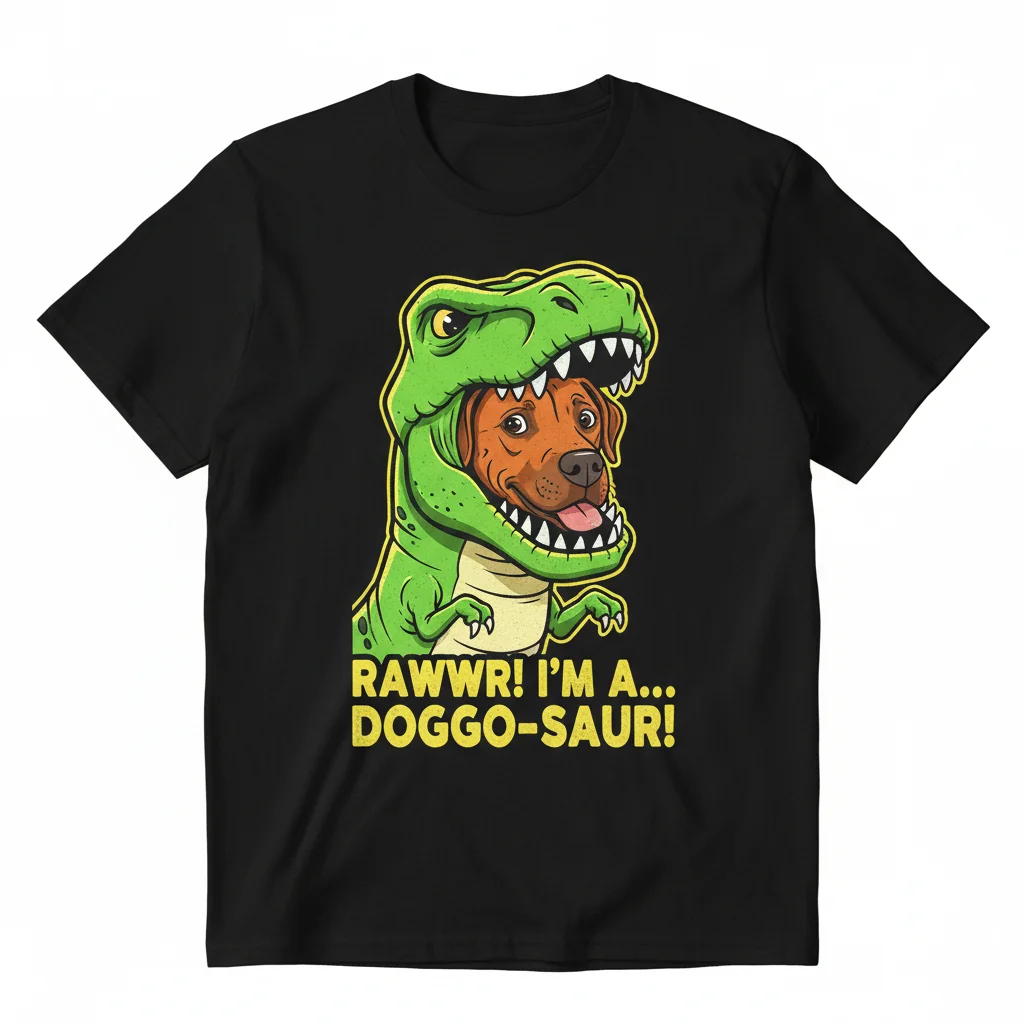 Funny Rhodesian Ridgeback Dinosaur Outfit Dog Lover Unisex T-Shirt