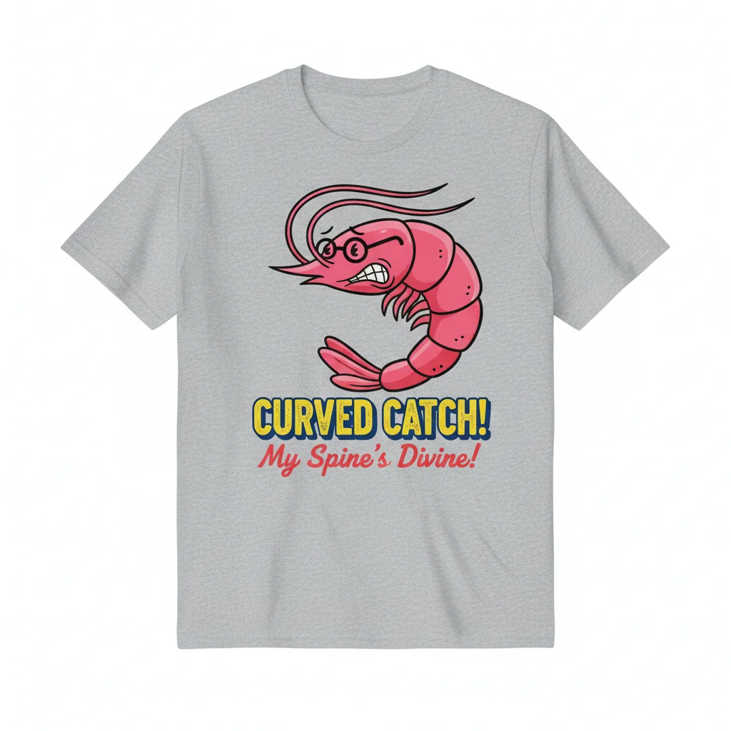 Scoliosis Shrimp Meme 'Street Cred' Essential Tee
