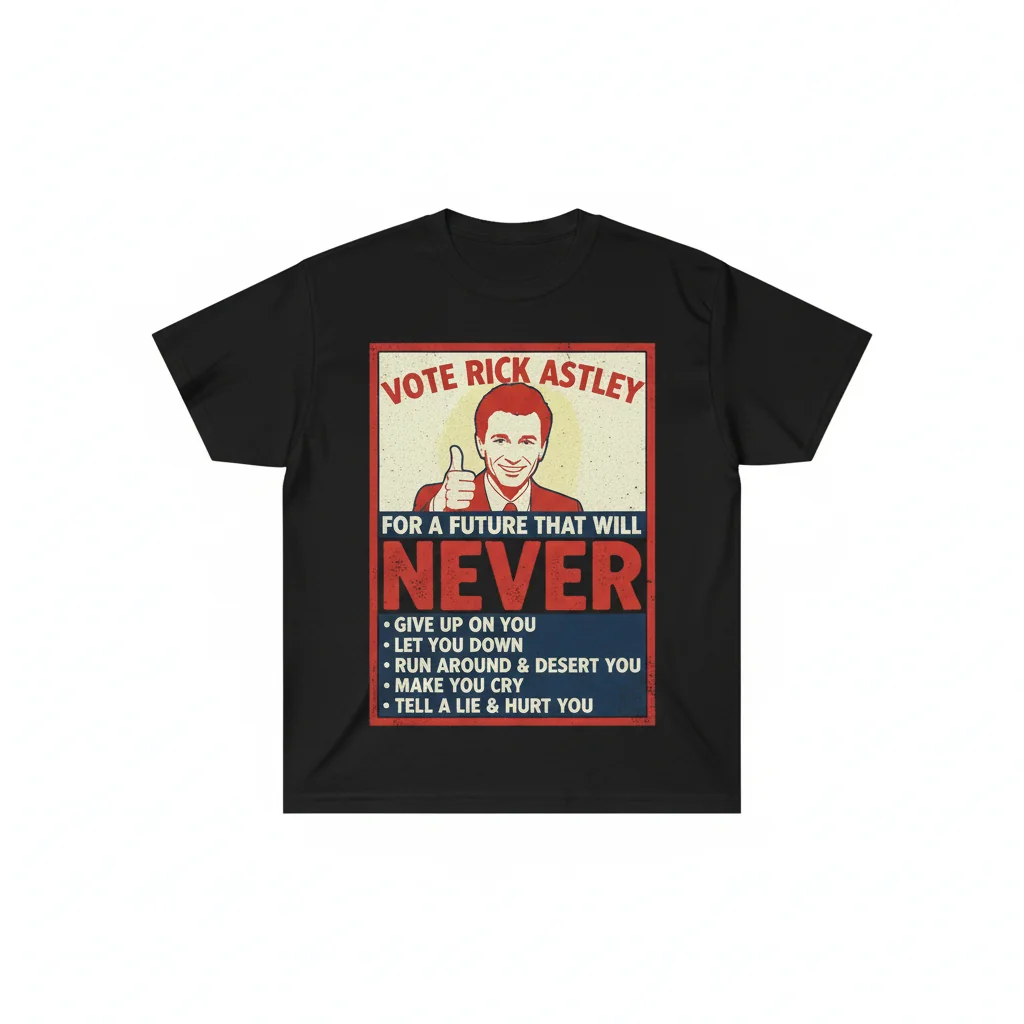 Rick Astley for President: The Unofficial Campaign Tee