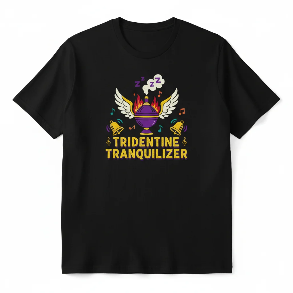 Durable & Comfy: Funny Traditional Catholic Latin Mass Meme T-Shirt