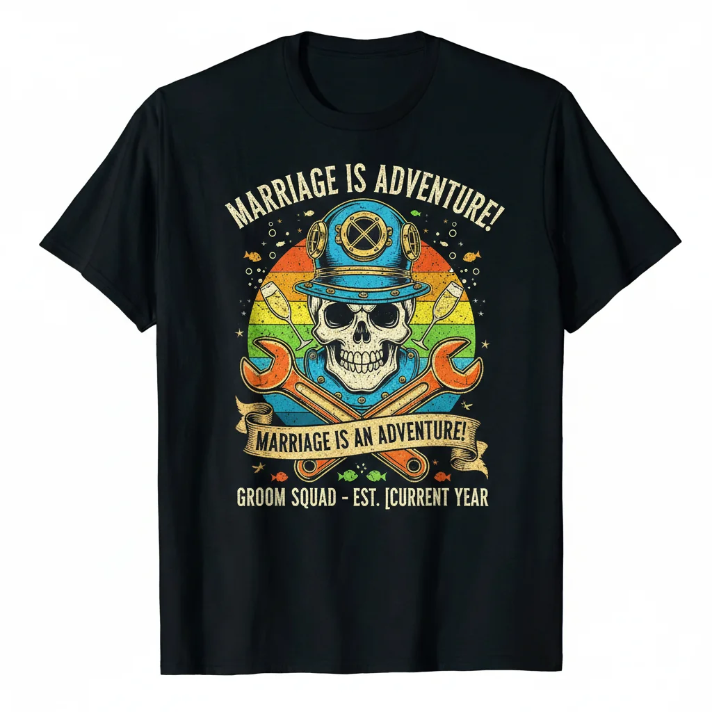 Celebrate Love: Vintage Groom Bachelor Party Essential T-Shirt