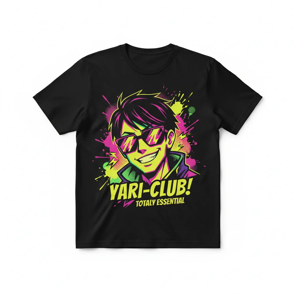 "Funny Yuri Ayato" Anime Art Tee | Yarichin B Club Tribute
