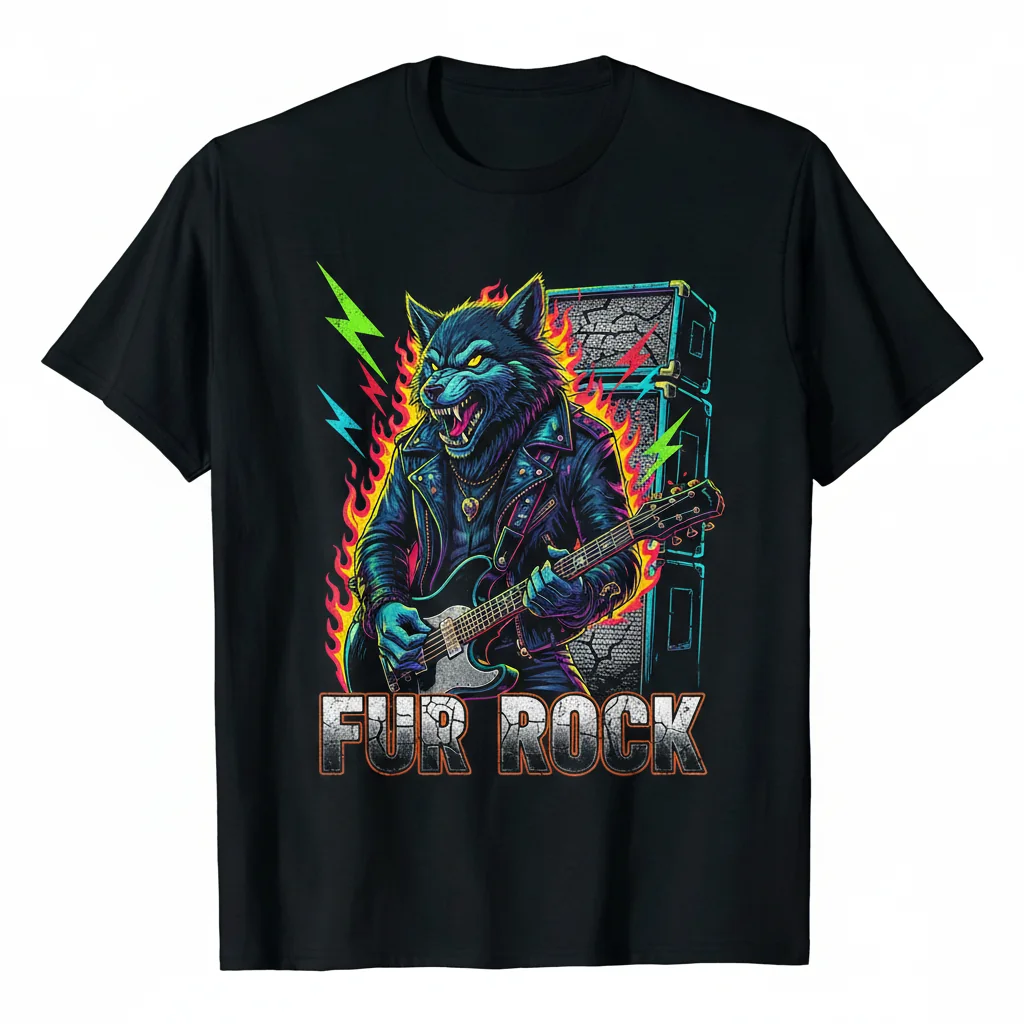 "Fur Rock" Essential T-Shirt | Unique Graphic Tee for Everyday Style