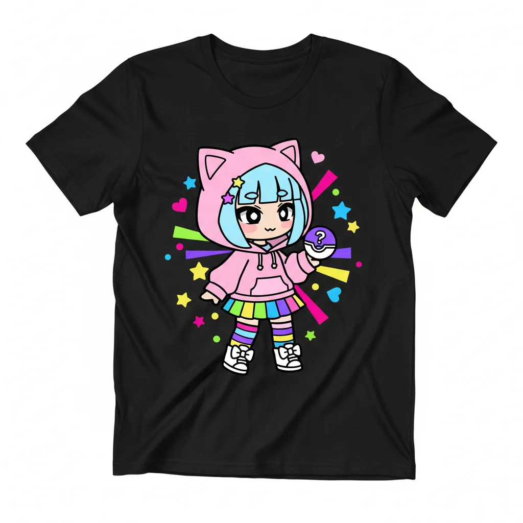 Gacha Life Kawaii Gacha Girl Premium Essential T-Shirt - Soft Cotton & Durable Print