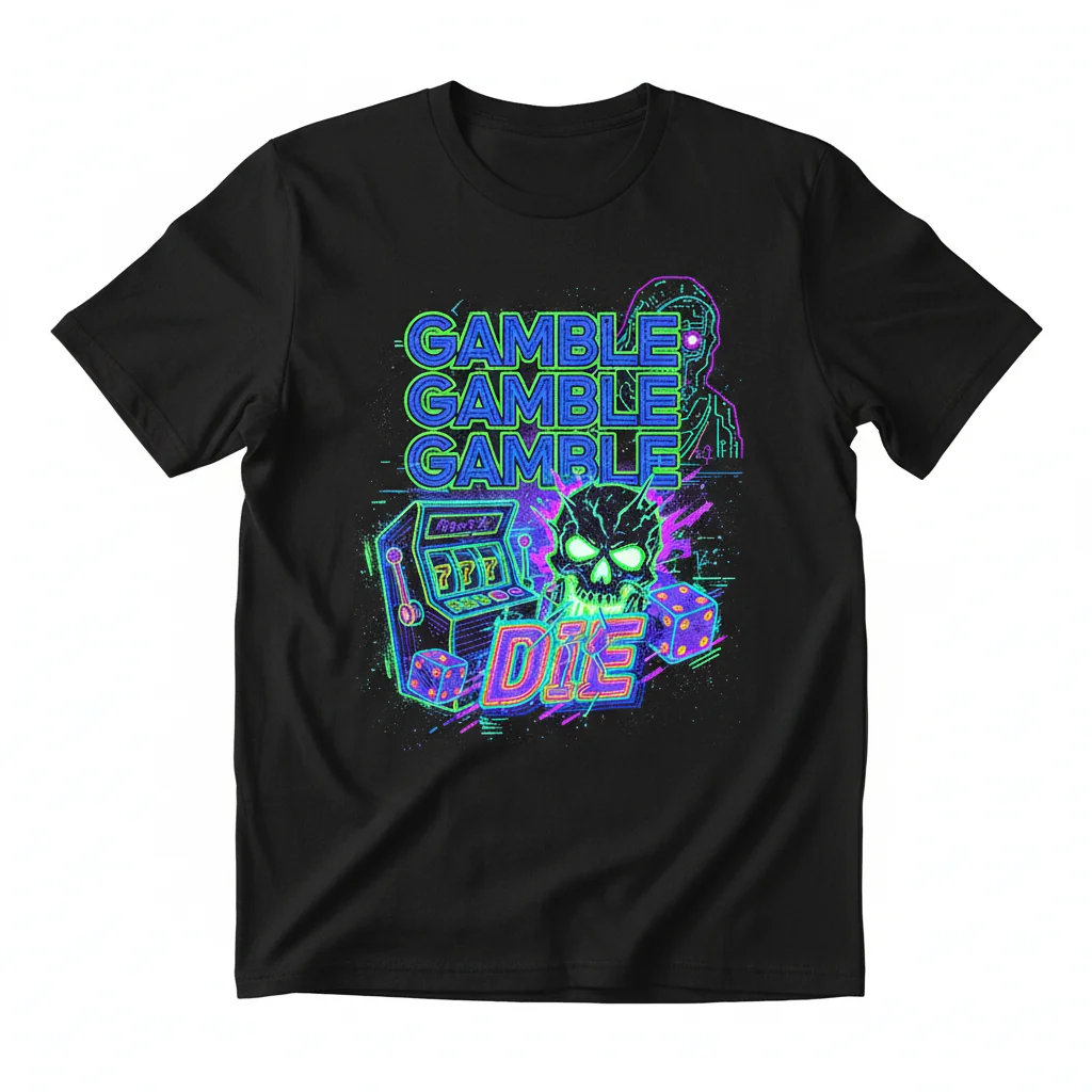 Gamble Gamble Gamble Die Statement Tee