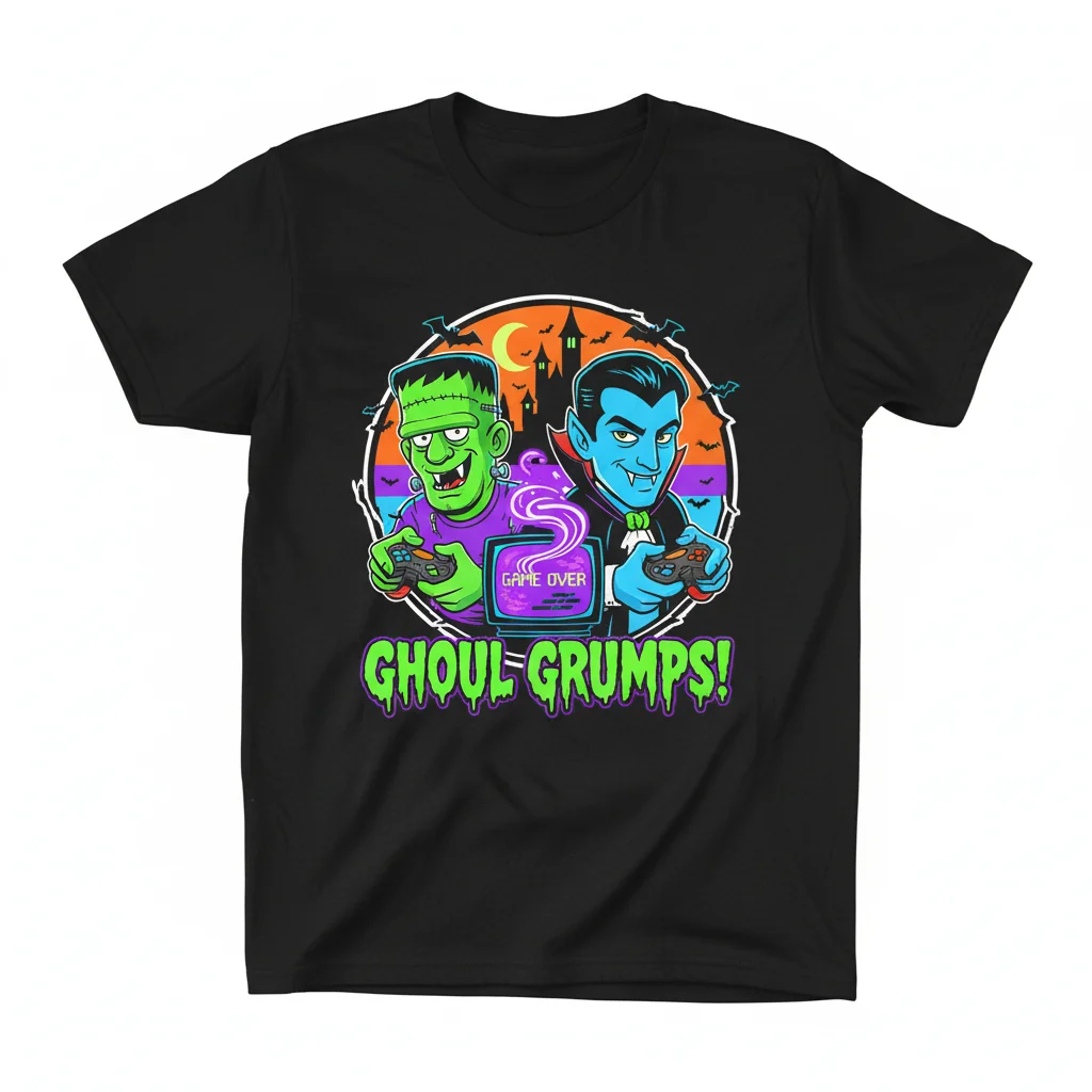 Game Grumps Ghoul Grumps T-Shirt | Halloween & Horror Fan Apparel