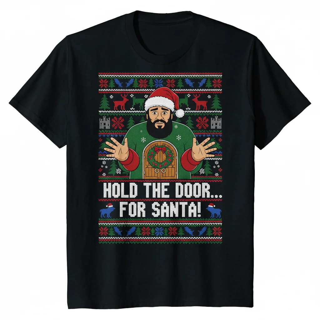 Unisex Hodor 'Hold the Door' Ugly Christmas Sweater - Game of Thrones Fan Apparel