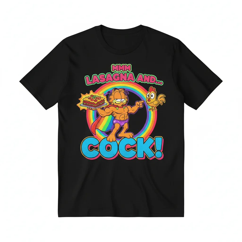 Lasagna & Cock: The Gay Garfield Tee