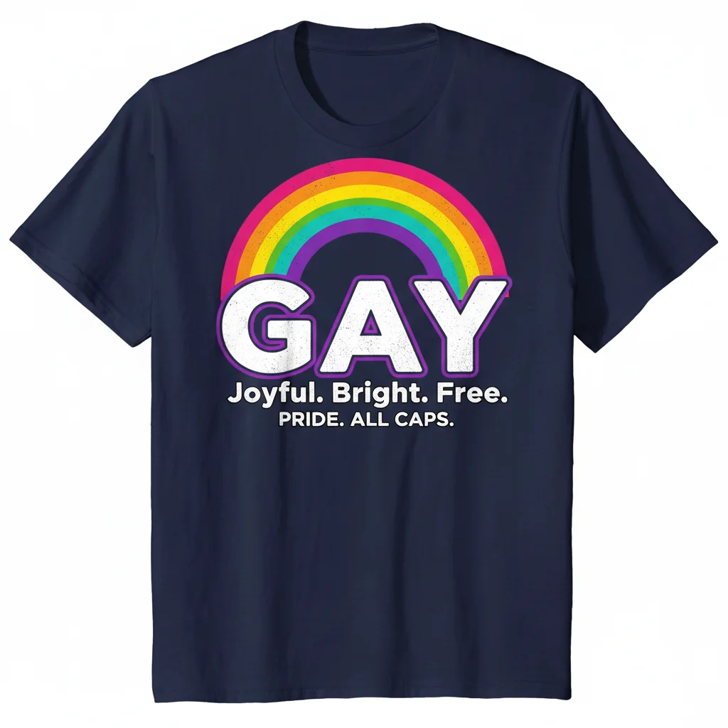 Camiseta Esencial Orgullo Gay - Definición No Derogatoria - Algodón Premium