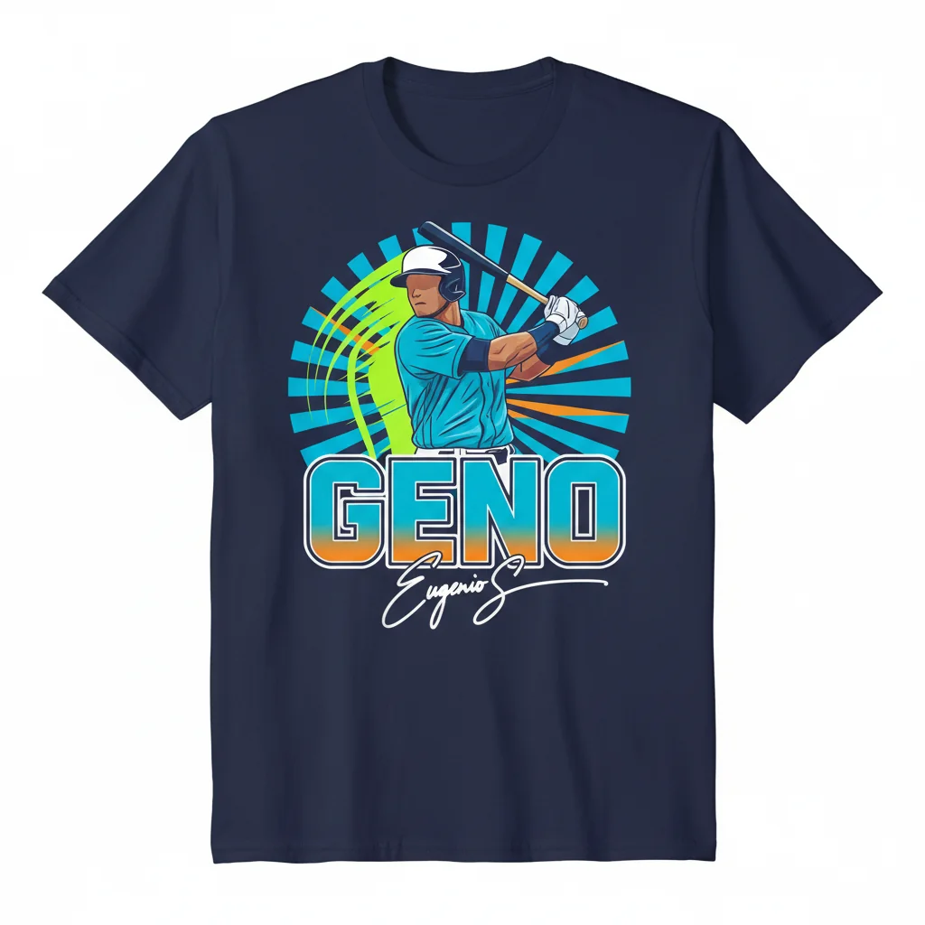 Eugenio Suarez Seattle Mariners Autographed Swing T-Shirt