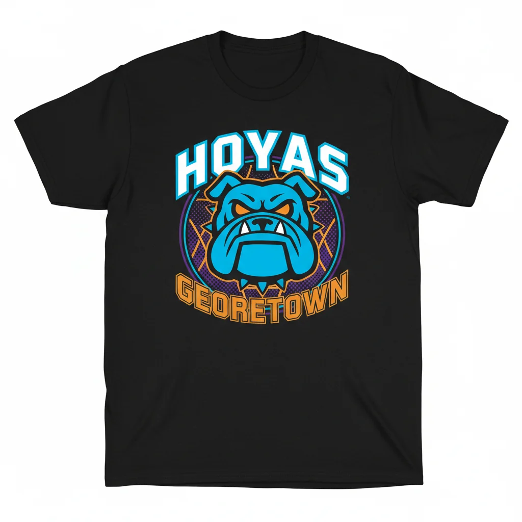 Durable Georgetown Hoyas Shirt | Pre-Shrunk Fabric & Fade-Resistant Print