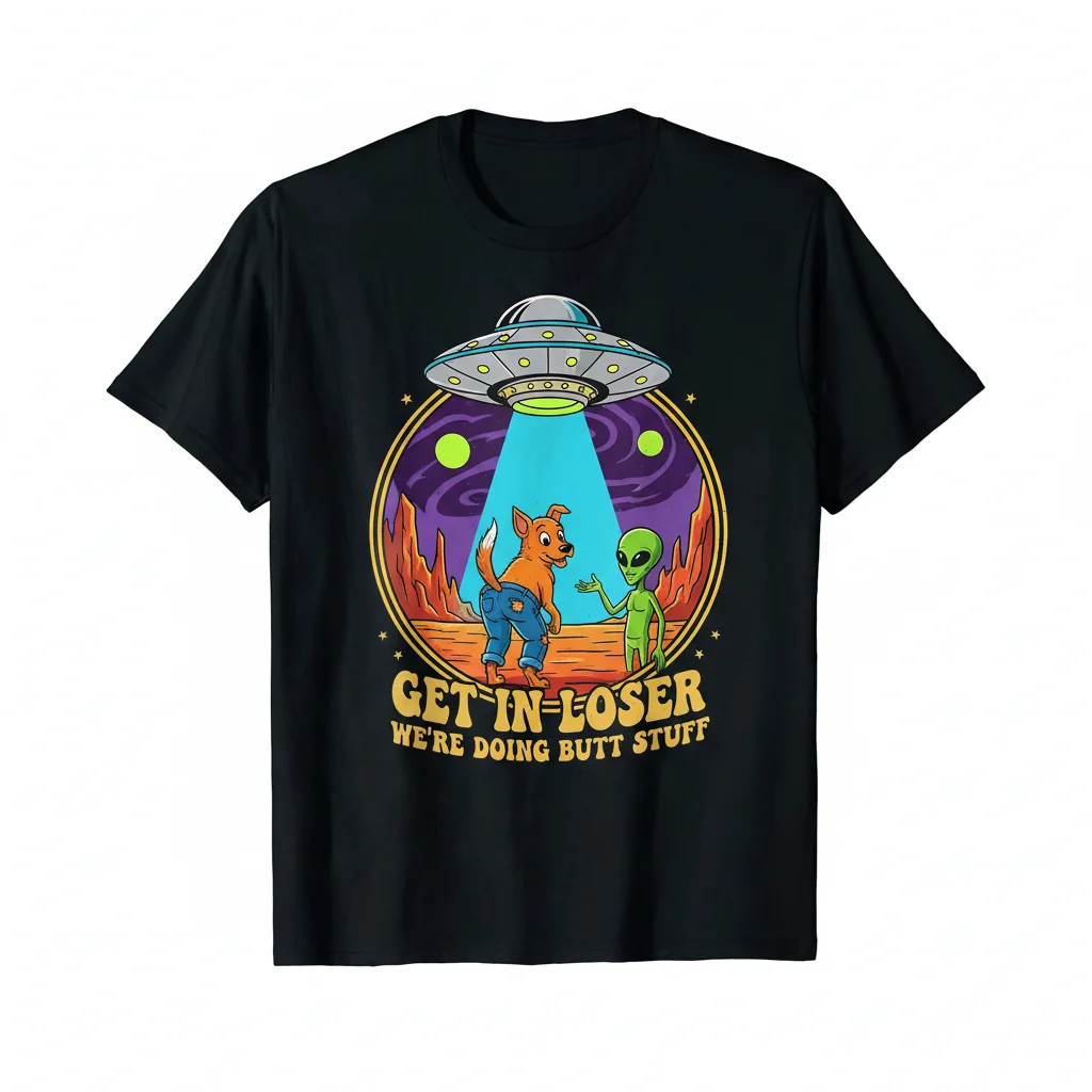 Cosmic Adventure Awaits: "Get in, Loser" Alien UFO Essential T-Shirt