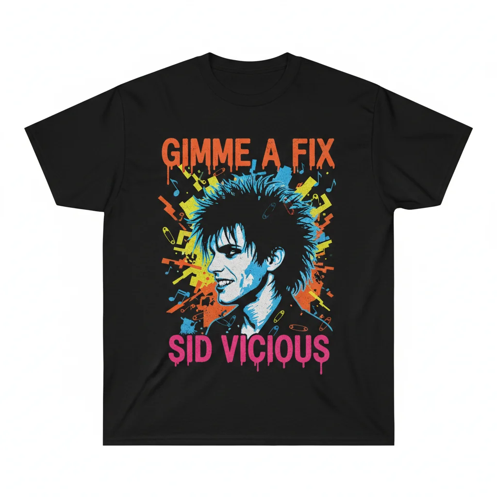 Sid Vicious 'Gimme A Fix' Iconic Tee