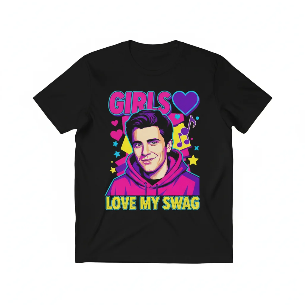 Girls Love My Swag Michael Cera Vintage T-Shirt - Retro Pop Culture Tee